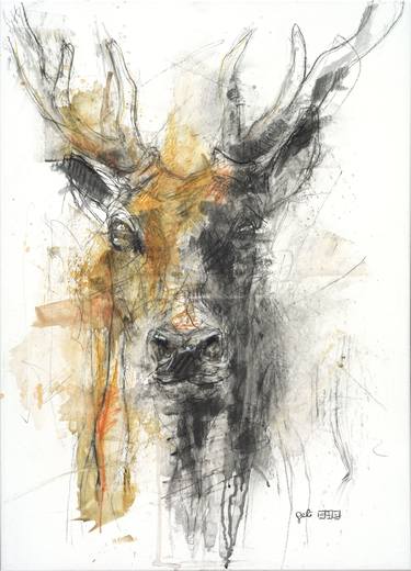 Saatchi Art Artist Benedicte Gele; Paintings, “Deer” #art