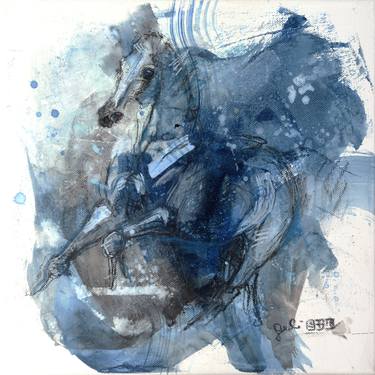 Original Contemporary Horse Paintings by Benedicte Gele