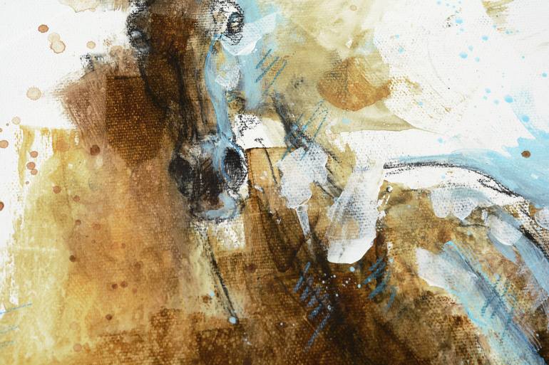 Original Expressionism Horse Painting by Benedicte Gele