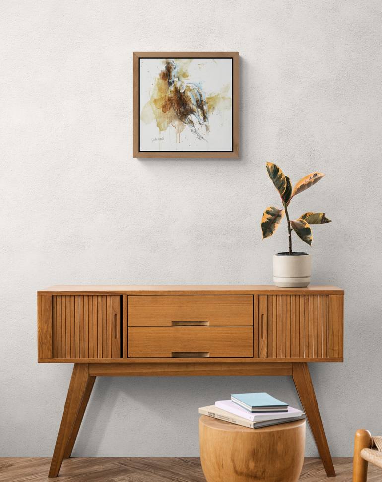Original Expressionism Horse Painting by Benedicte Gele