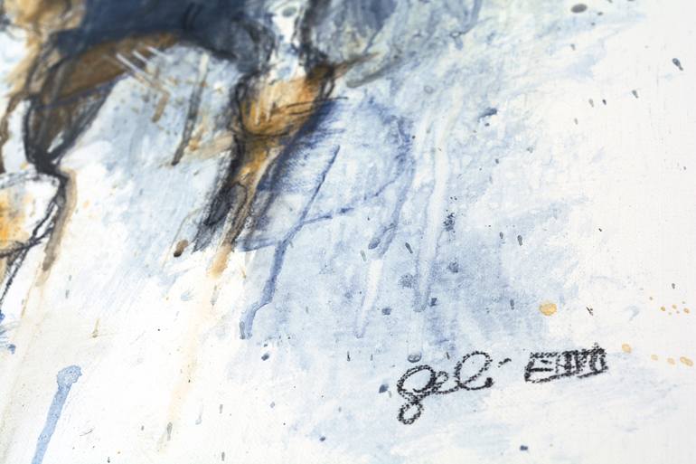 Original Abstract Expressionism Horse Painting by Benedicte Gele