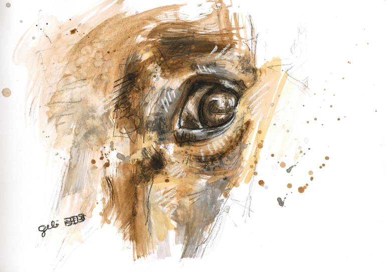 Print of Expressionism Horse Paintings by Benedicte Gele