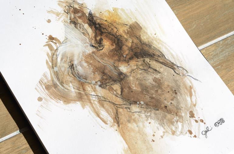 Original Contemporary Horse Painting by Benedicte Gele