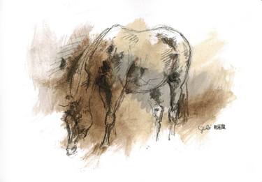 Original Expressionism Horse Paintings by Benedicte Gele