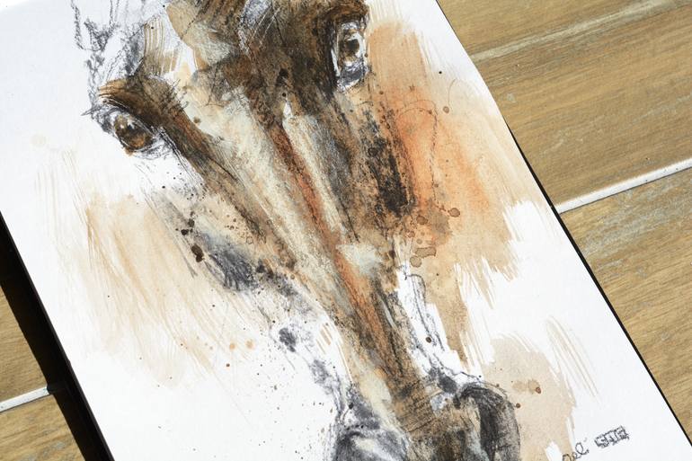 Original Contemporary Horse Painting by Benedicte Gele