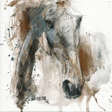 Original Contemporary Horse Paintings by Benedicte Gele