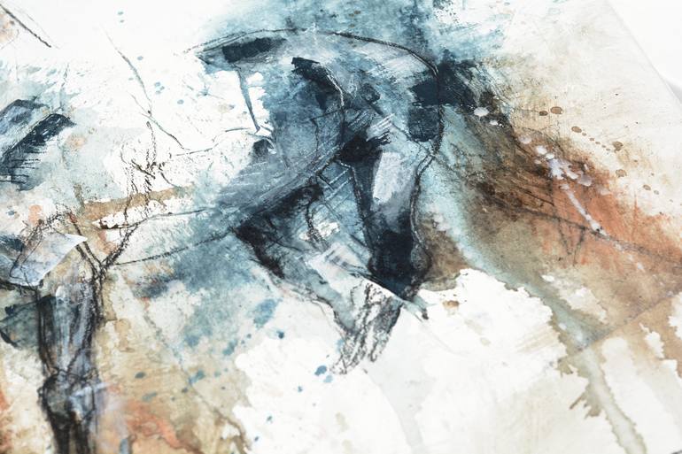 Original Expressionism Horse Painting by Benedicte Gele