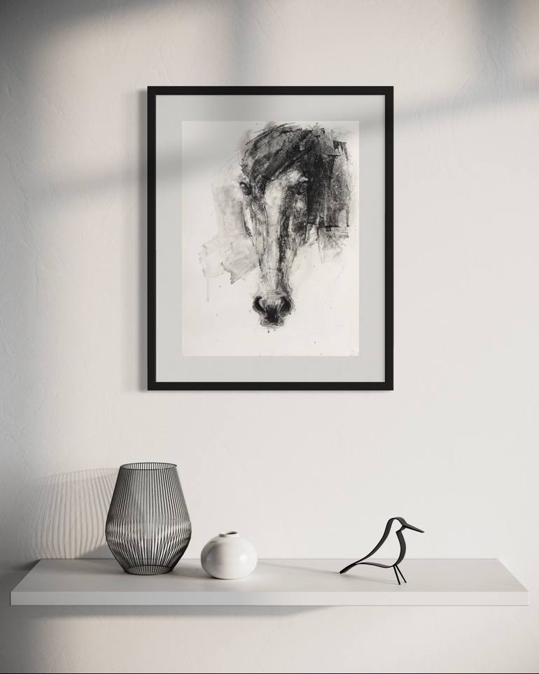 Original Contemporary Horse Painting by Benedicte Gele