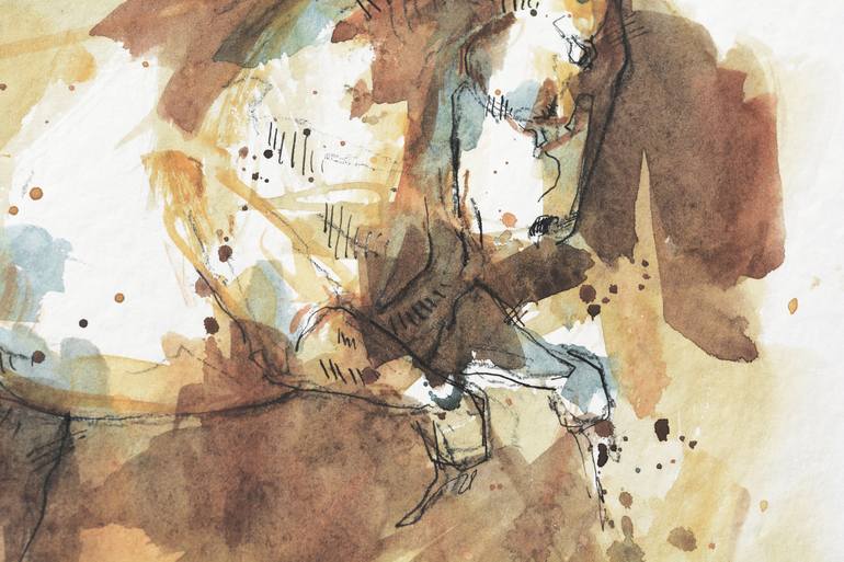 Original Contemporary Horse Painting by Benedicte Gele