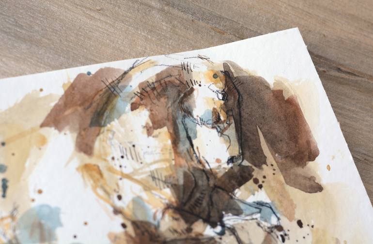 Original Contemporary Horse Painting by Benedicte Gele