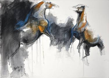 Print of Expressionism Animal Drawings by Benedicte Gele