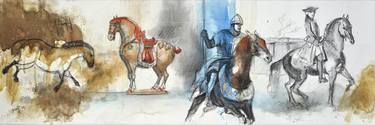 Original Expressionism Animal Drawings by Benedicte Gele