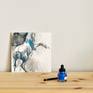 ::: Medium: black chalk and blue ink painting on paper on canvas board (without frame) finished with a varnish, ready to hang or to be framed at your choice.
::: Size: 7.9" x 7.9" / 20 x 20 cm
::: Year: 2015