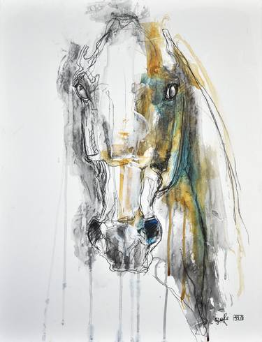 Saatchi Art Artist Benedicte Gele; Painting, “Equine Nude 52t” #art