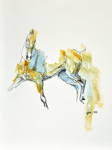Original Horse Paintings by Benedicte Gele