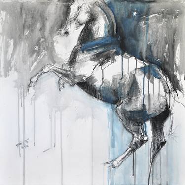 Print of Horse Paintings by Benedicte Gele