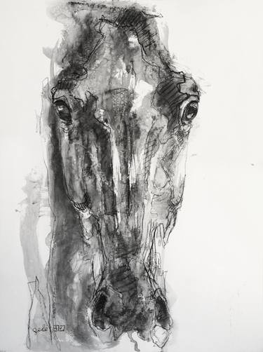 Print of Horse Paintings by Benedicte Gele