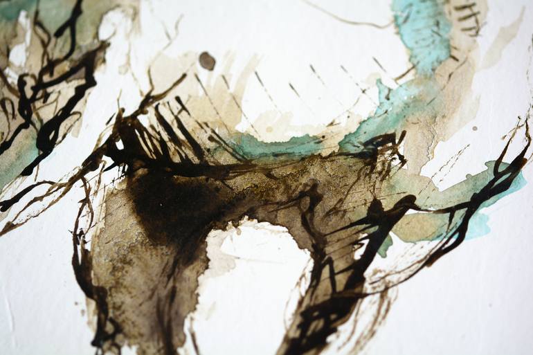 Original Expressionism Horse Painting by Benedicte Gele