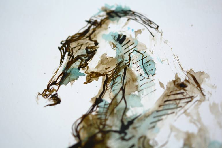 Original Horse Painting by Benedicte Gele