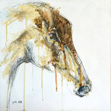 Print of Horse Paintings by Benedicte Gele