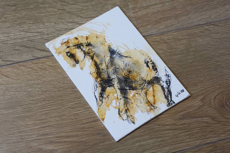 Original Horse Painting by Benedicte Gele