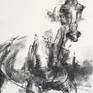 ::: Medium: charcoal, black chalk and gesso on canvas (without frame), finished with a varnish, ready to hang or to be framed at your choice.
::: Size: 11.8 x 11.8 in x 1.3" in thickness / 30 x 30 cm x 3,5 cm (thickness)
::: Year: 2018