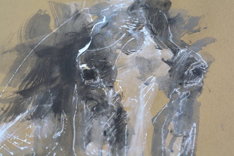 Original Horse Painting by Benedicte Gele