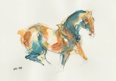 Original Horse Paintings by Benedicte Gele