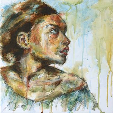 Print of Expressionism Portrait Paintings by Benedicte Gele