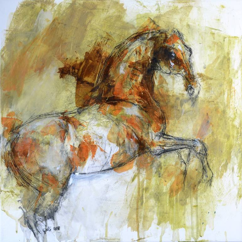 My Whistlejacket Painting by Benedicte Gele | Saatchi Art