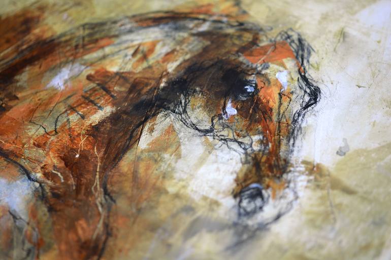 Original Horse Painting by Benedicte Gele