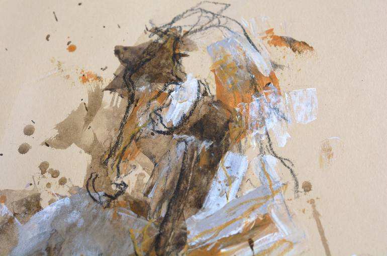 Original Horse Painting by Benedicte Gele