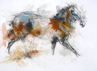 Original Figurative Horse Paintings by Benedicte Gele