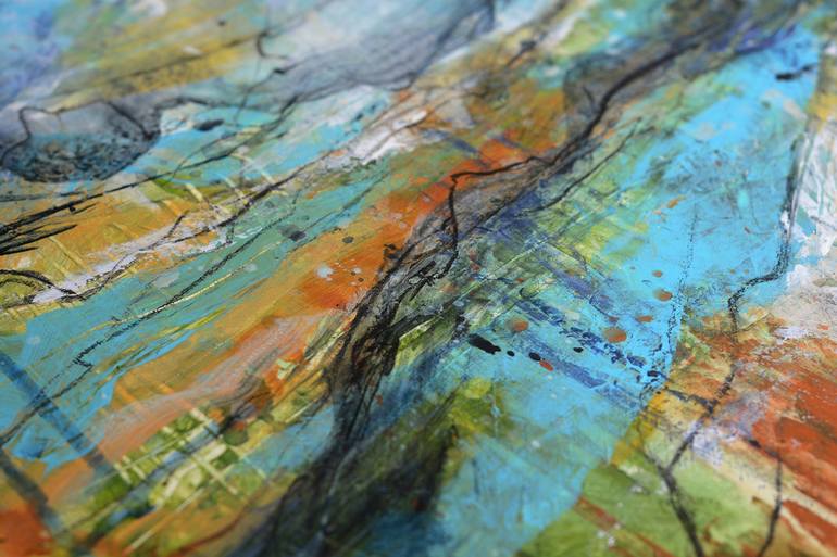 Original Abstract Landscape Painting by Benedicte Gele