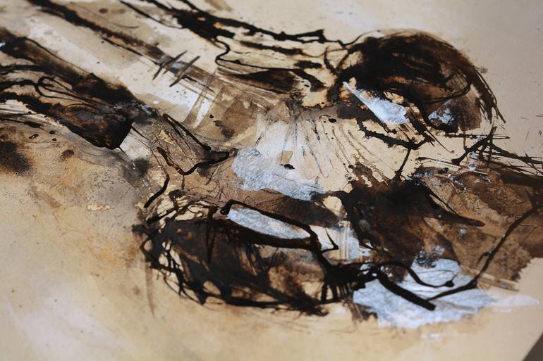 Original Expressionism Horse Painting by Benedicte Gele