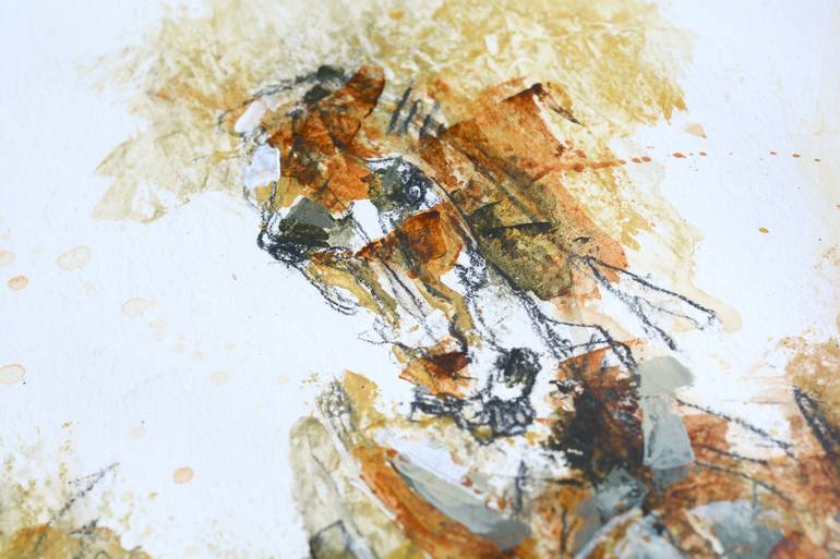 Original Expressionism Horse Painting by Benedicte Gele