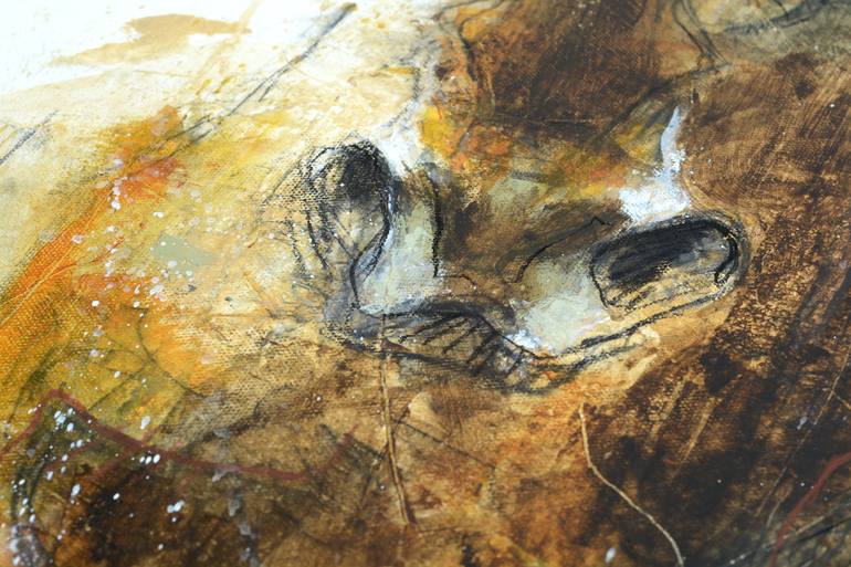 Original Expressionism Horse Painting by Benedicte Gele
