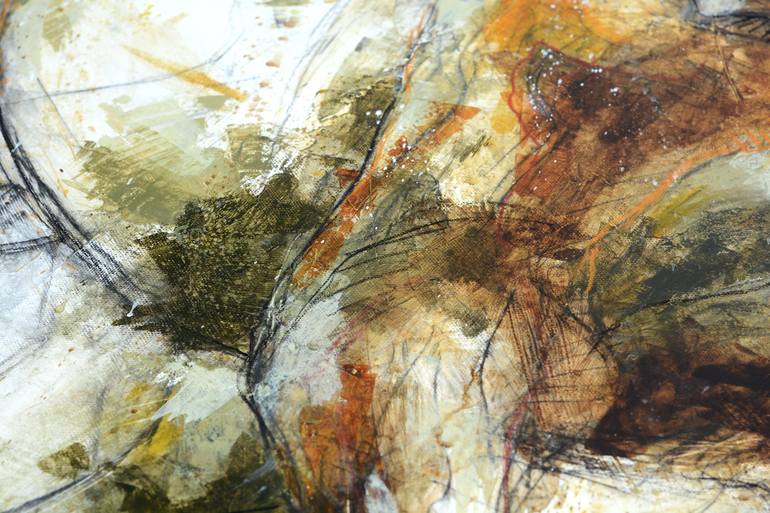 Original Expressionism Horse Painting by Benedicte Gele