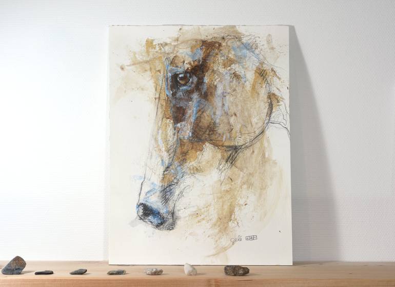 Original Horse Painting by Benedicte Gele