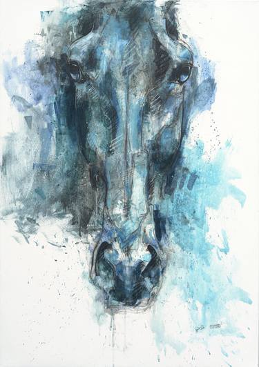 Print of Abstract Expressionism Animal Paintings by Benedicte Gele