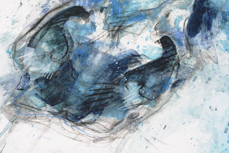 Original Abstract Expressionism Animal Painting by Benedicte Gele