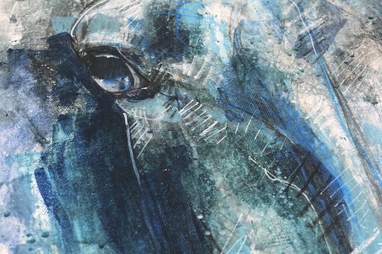 Original Abstract Expressionism Animal Painting by Benedicte Gele