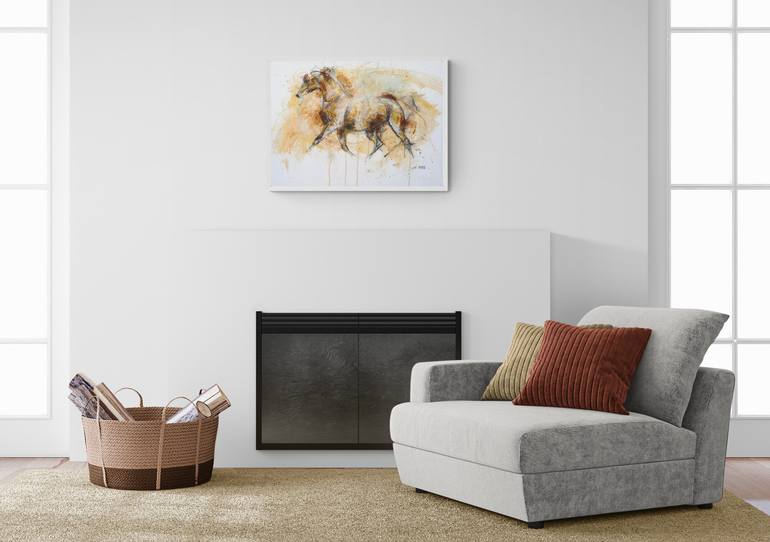 Original Expressionism Animal Painting by Benedicte Gele