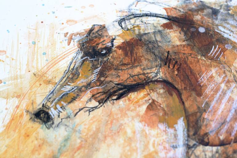 Original Expressionism Animal Painting by Benedicte Gele