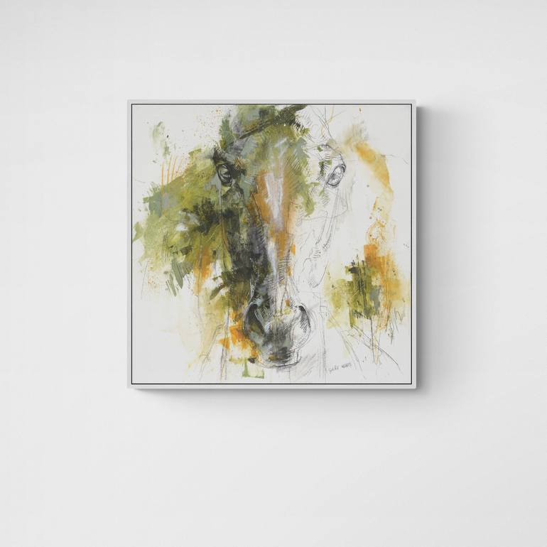 Original Contemporary Horse Painting by Benedicte Gele