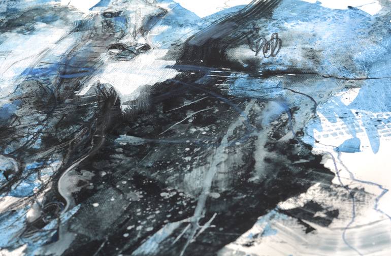 Original Abstract Expressionism Horse Painting by Benedicte Gele