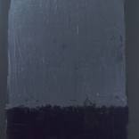 Original black, gray and blue abstract painting, colorfield with texture by Neil Williams