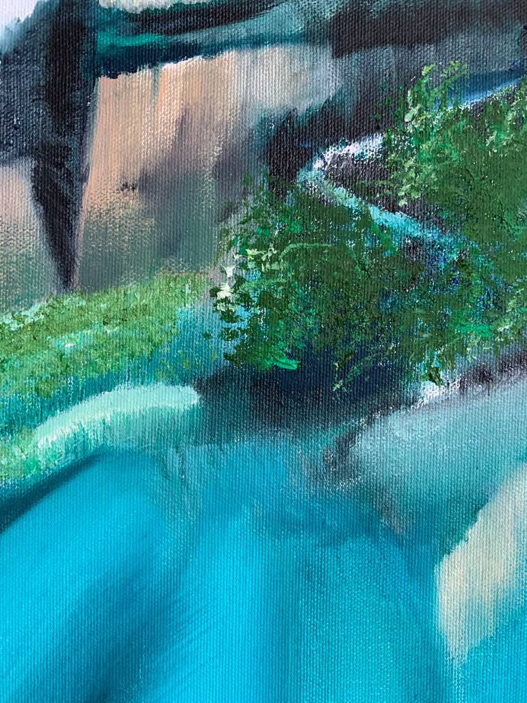 Original Abstract Expressionism Landscape Painting by Dominika Block