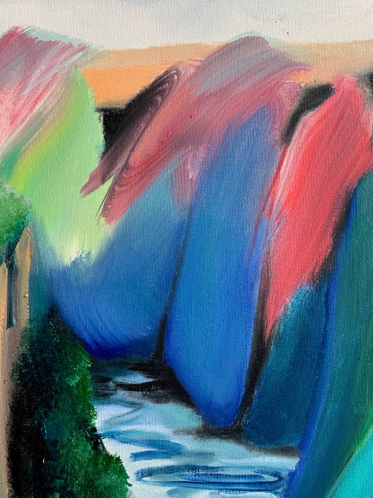 Original Abstract Expressionism Landscape Painting by Dominika Block