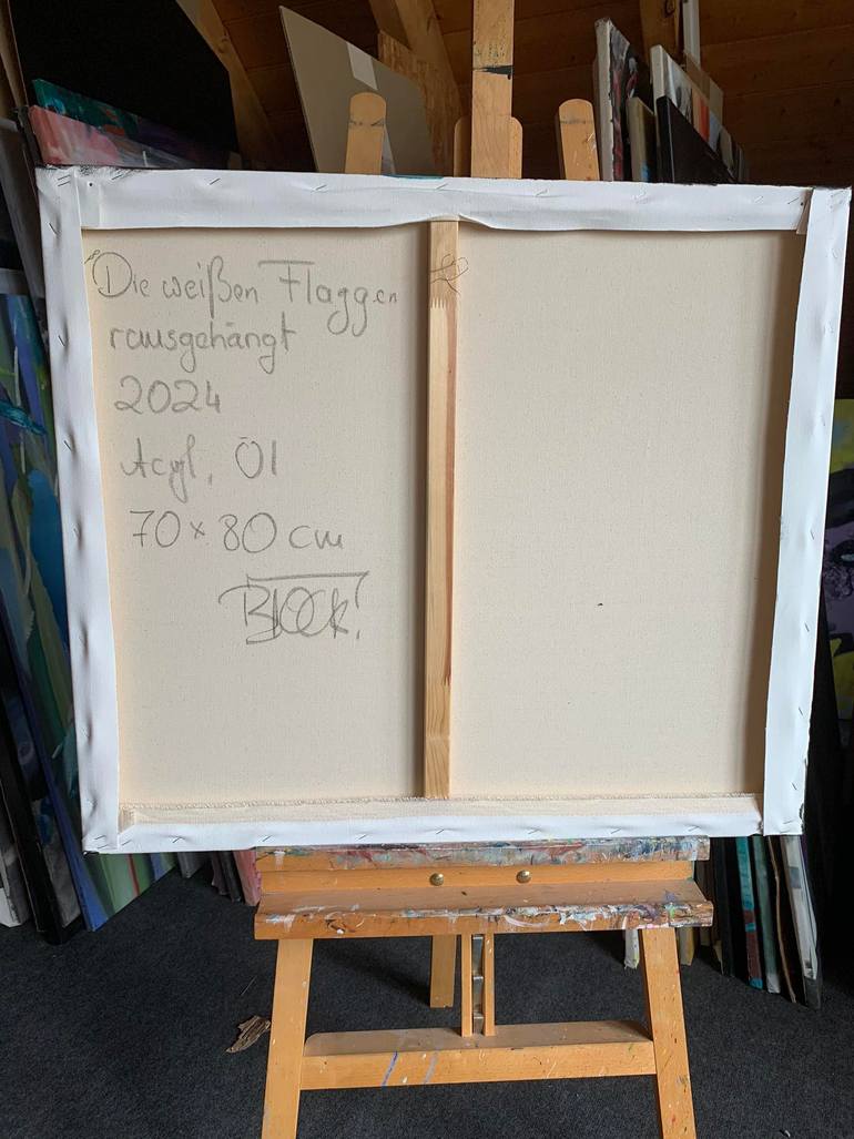 Original Abstract Expressionism People Painting by Dominika Block